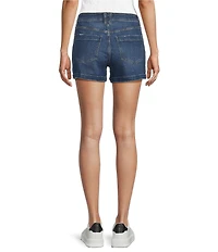 Daze Valley Girl Denim High Rise Patch Pocket Shorts