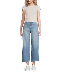 Daze Valley Girl Fave High Rise Wide Leg Jeans