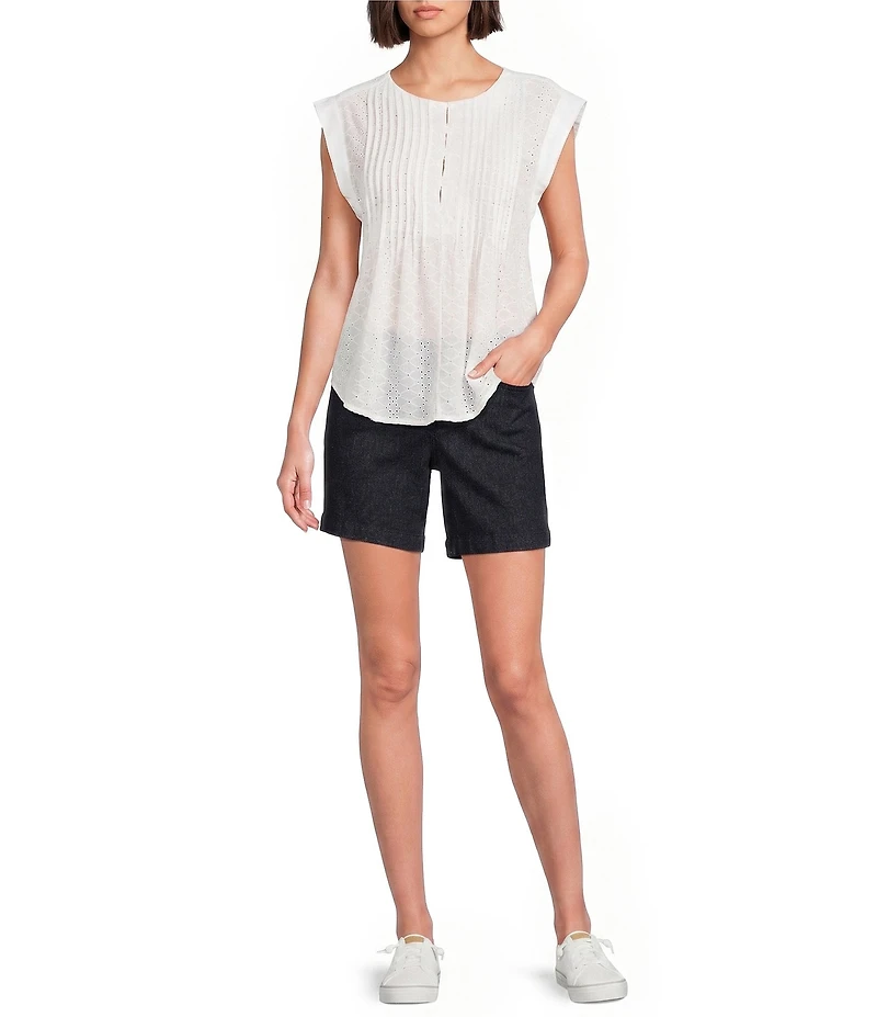 Dear John South Hampton Twill Mid Rise Straight Leg Shorts