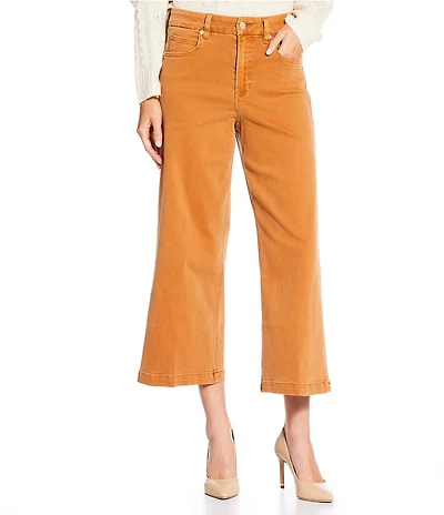 Dear John Audrey High Rise Wide Leg Cropped Jeans