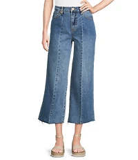 Dear John Audrey Stretch Denim Cropped Wide Leg Jeans