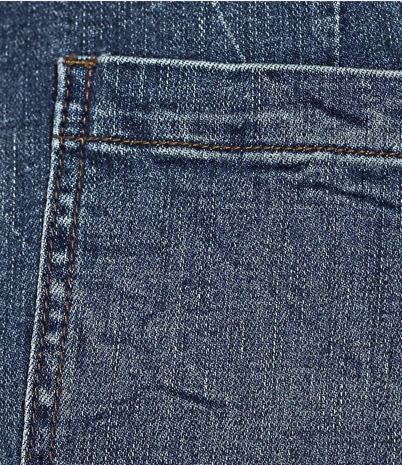Dear John Audrey Stretch Denim High Rise Cropped Raw Hem Wide Leg Jeans