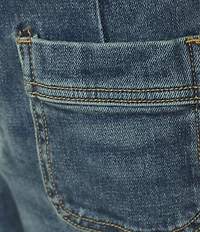 Dear John Audrey Stretch Denim High Rise Flare Leg Cropped Jeans