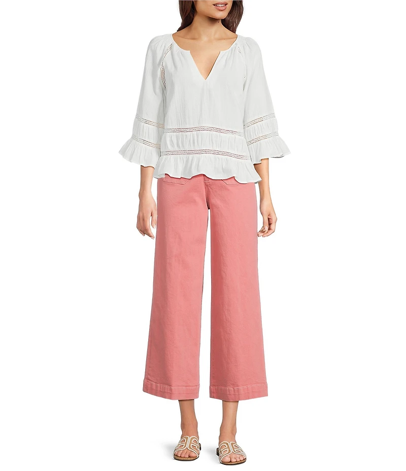 Dear John Audrey Twill High Rise Cropped Jeans
