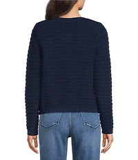 Dear John Cambria Round Neck Long Sleeve Button Front Sweater