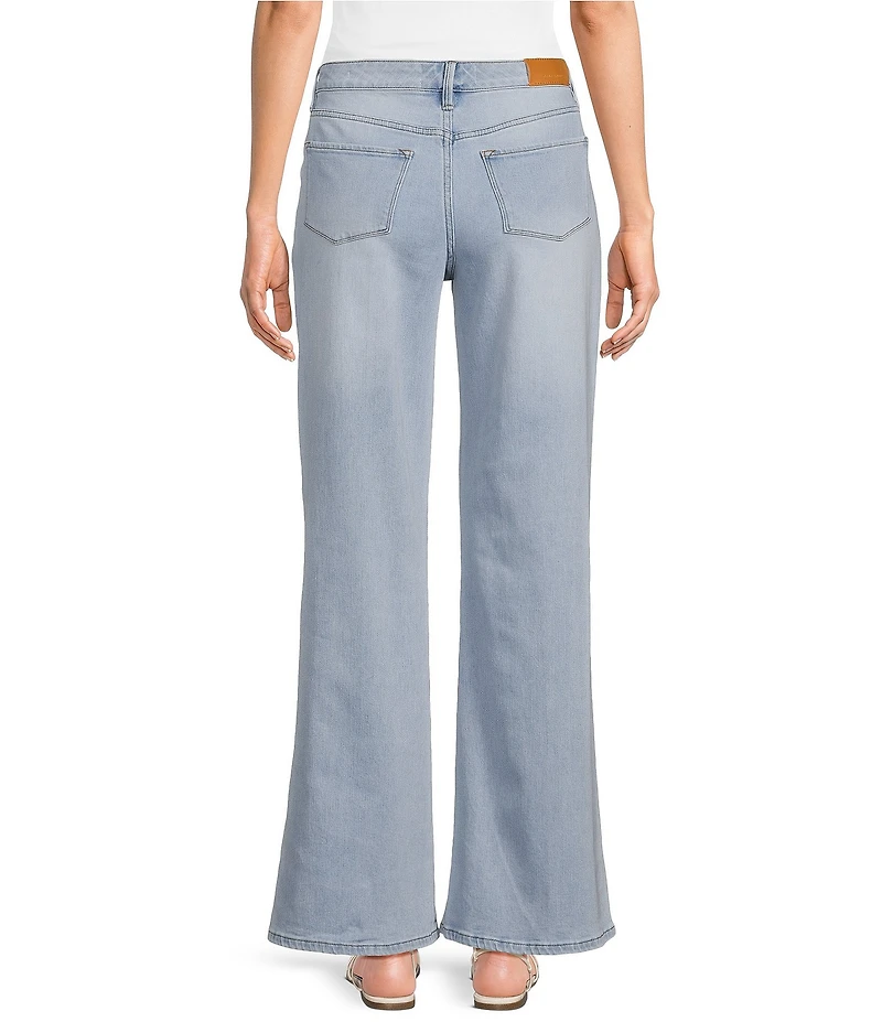 Dear John Fiona Denim Wide Leg Laser Cut Embroidered Jeans