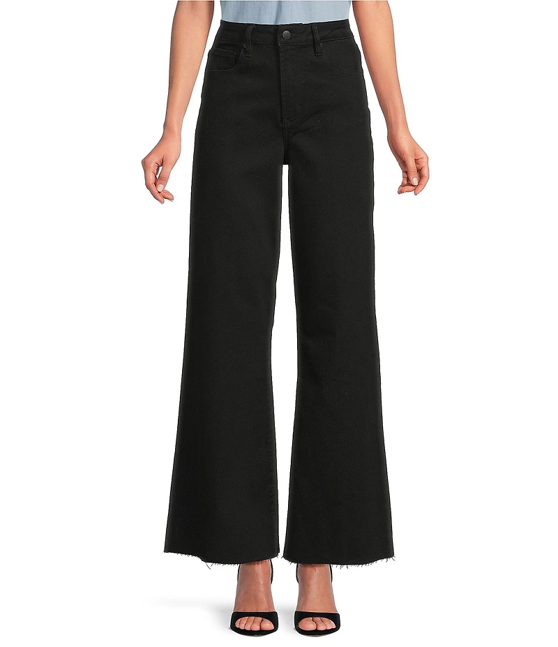Dear John Fiona Stretch Denim High Rise Wide Leg Ankle Jeans