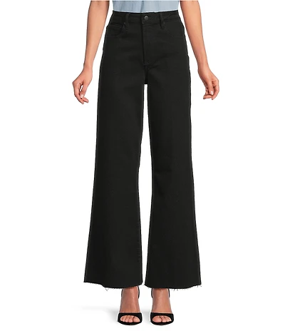 Dear John Fiona Stretch Denim High Rise Wide Leg Ankle Jeans