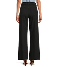 Dear John Fiona Stretch Denim High Rise Wide Leg Ankle Jeans