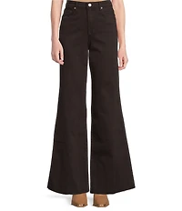 Dear John Fiona Stretch Denim High Rise Wide Leg Jeans