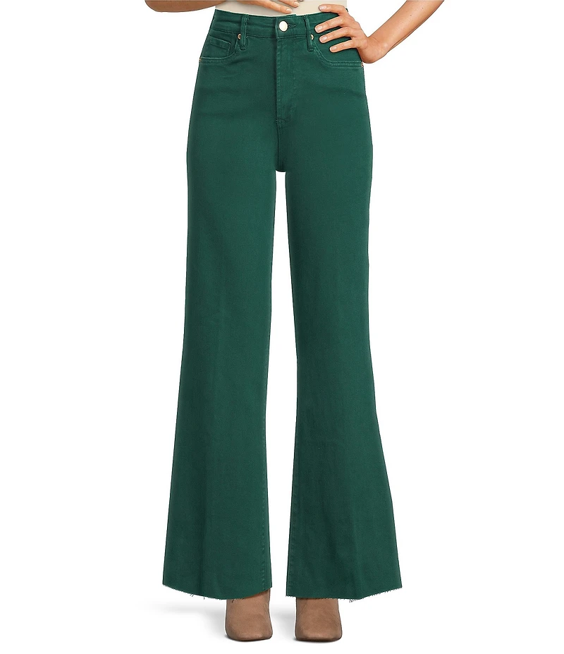 Dear John Fiona Stretch Denim Wide Leg Ankle Jeans