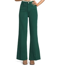 Dear John Fiona Stretch Denim Wide Leg Ankle Jeans