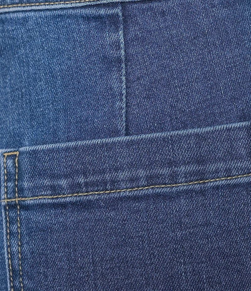 Dear John Holly Denim High Rise Wide Leg Ankle Length Pintuck Jeans