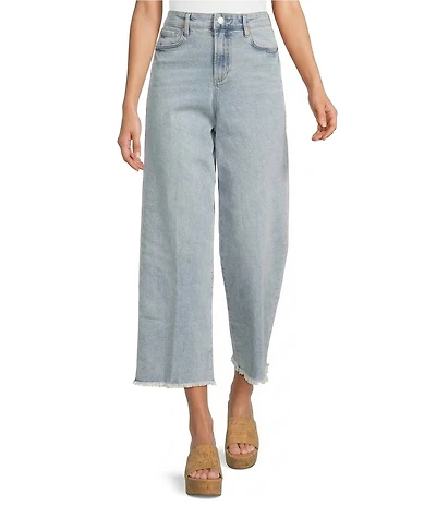 Dear John Holly Stretch Denim High Rise Straight Leg Cropped Jeans