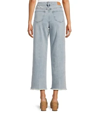 Dear John Holly Stretch Denim High Rise Straight Leg Cropped Jeans