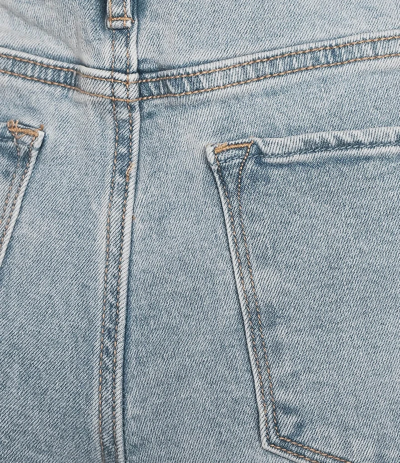 Dear John Holly Stretch Denim High Rise Straight Leg Cropped Jeans