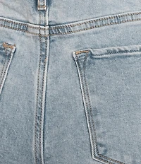 Dear John Holly Stretch Denim High Rise Straight Leg Cropped Jeans