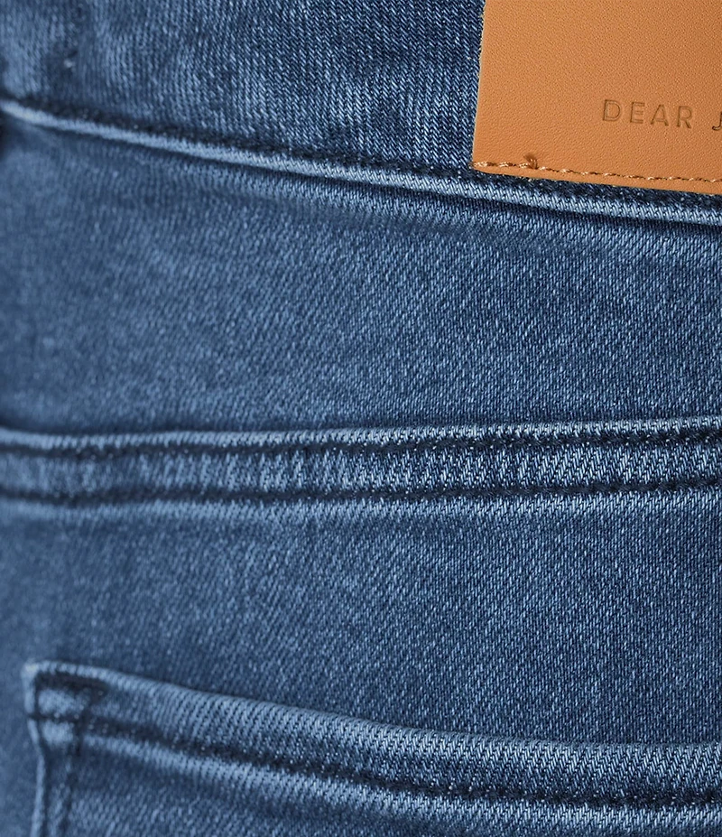 Dear John Holly Stretch Denim High Rise Wide Leg Ankle Jeans