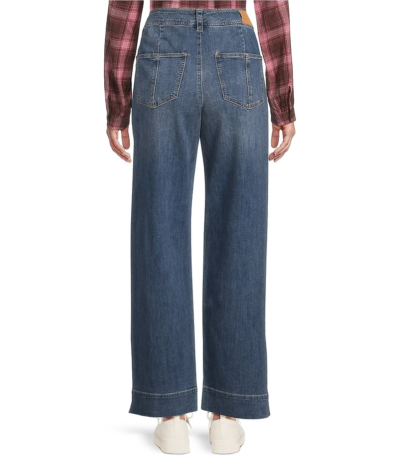 Dear John Holly Stretch Denim Straight Leg Cuffed Jeans
