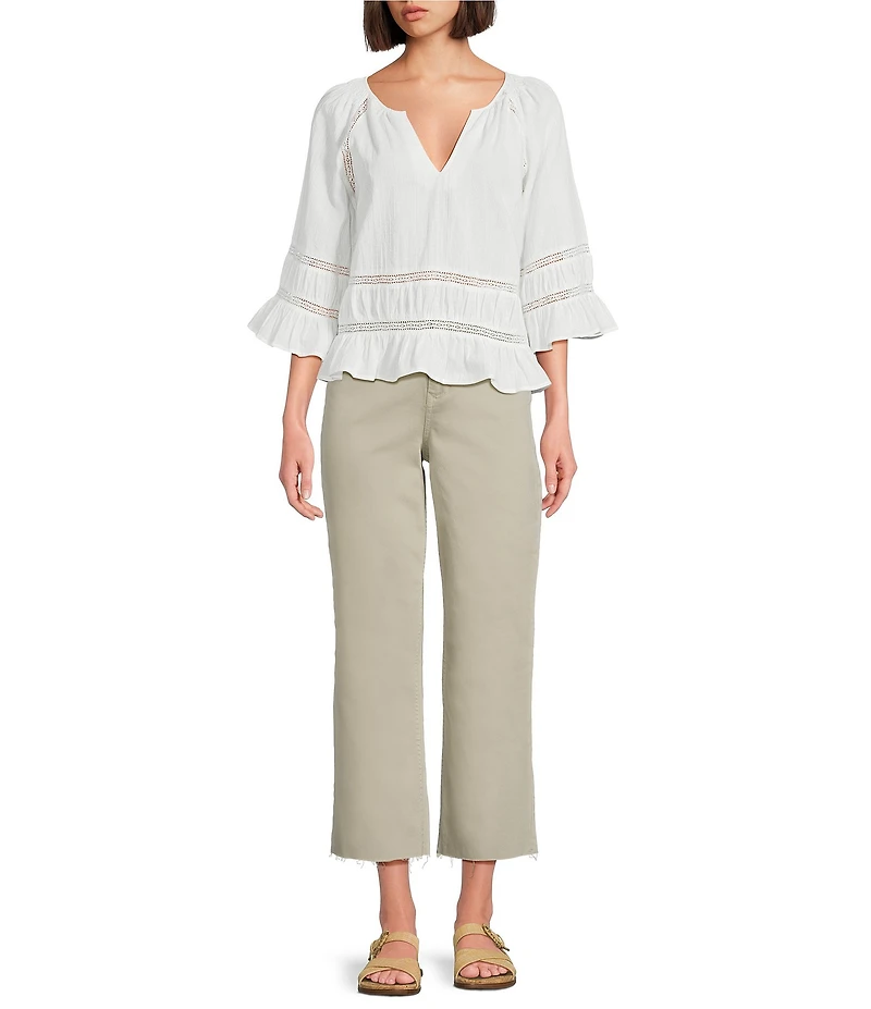 Dear John Holly Twill High Rise Crop Length Jeans