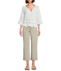 Dear John Holly Twill High Rise Crop Length Jeans