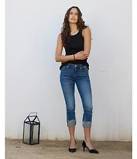 Dear John Jeanne High Rise Cropped Flare Jeans