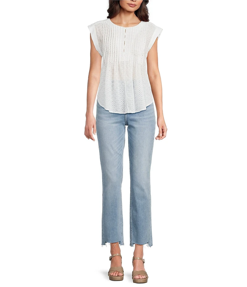 Dear John Jodi Stretch Denim Ankle Flare Leg Jeans