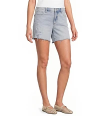Dear John Julian Denim Straight Leg Cut Off Hem Shorts