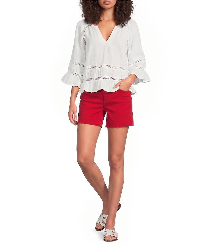 Dear John Julian Twill Mid Rise Shorts