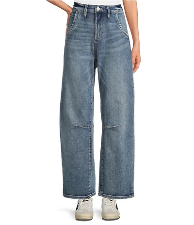 Dear John Lasso High-Rise Cropped Loose Barrel Jeans