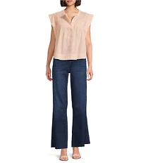 Dear John Micah Stretch Denim Wide Leg Jeans