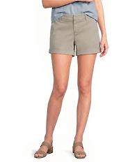 Dear John North Hampton Twill Mid Rise Cuffed Hem Shorts