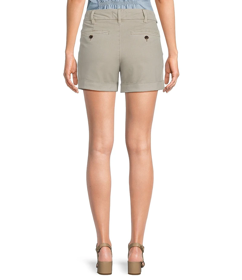 Dear John North Hampton Twill Mid Rise Cuffed Hem Shorts