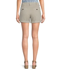 Dear John North Hampton Twill Mid Rise Cuffed Hem Shorts