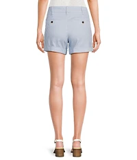 Dear John North Hampton Twill Mid Rise Folded Hem Shorts
