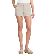 Dear John North Hampton Twill Mid Rise Folded Hem Shorts