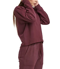 Dear John Raya Wide Crew Neck Long Sleeve U-Back Sweatshirt