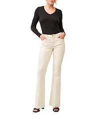 Dear John Rosa Twill Mid-Rise Flare Pants