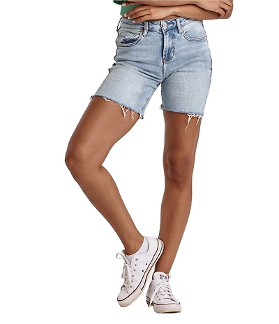 Dear John Ruthie Super High Rise Denim Cut Off Shorts