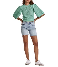 Dear John Ruthie Super High Rise Denim Cut Off Shorts