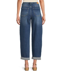 Dear John Stretch Denim High Rise Cuffed Hem Boyfriend Jeans