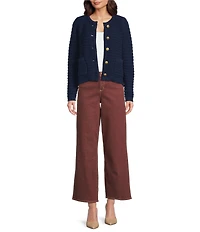 Dear John Taylor Stretch Denim Straight Leg Ankle Length Jeans
