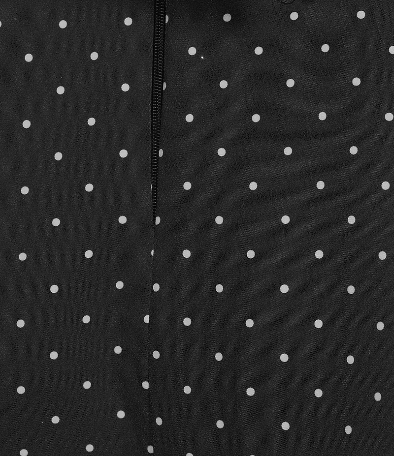 Dear Moon Dotted Square Neck Tie-Back Dress