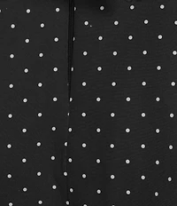 Dear Moon Dotted Square Neck Tie-Back Dress