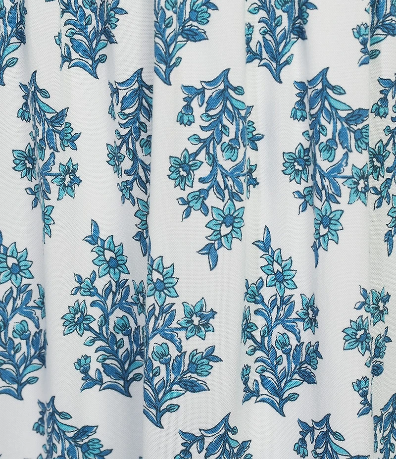 Dear Moon Printed Smocked Bodice Tiered Dress