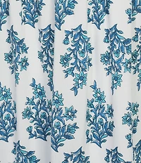 Dear Moon Printed Smocked Bodice Tiered Dress