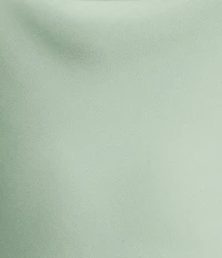 Dear Moon Satin Off The Shoulder Cowl Neck Dress