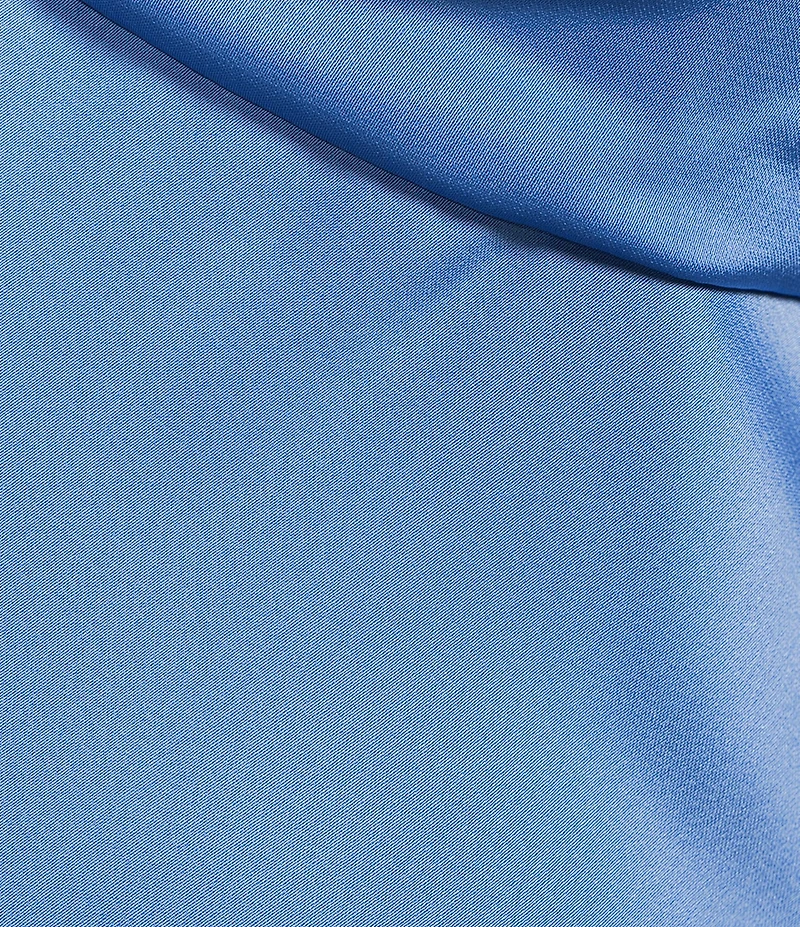 Dear Moon Satin Tie-Shoulder Sweetheart Neck Twist Front Dress