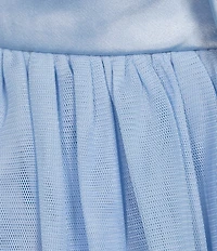 Dear Moon Spaghetti Strap Cutout Bows Tiered Tulle Skirt Dress