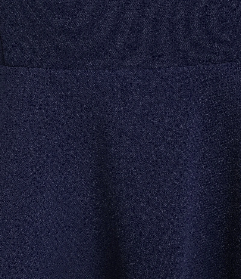 Dear Moon Straight Neck Tiered Knot Back Dress